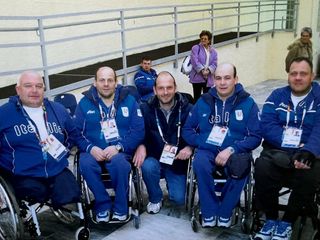 Paralimpiadi Invernali di Tornio 2006: Roberto Bof tra i quattro atleti della Polha nella prima nazionale di sledge hokey della storia azzurra