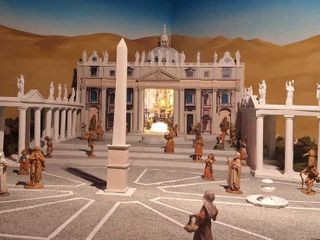 Il presepe "giubilare" realizzato dai volontari nella chiesa parrocchiale di Bedero Valcuvia