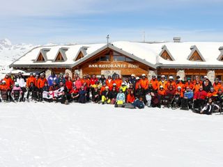 Il gruppone della Freerider a Campiglio