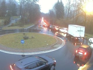 Le code sulla 336 viste dalla webcam del Centro Geofisico Prealpino