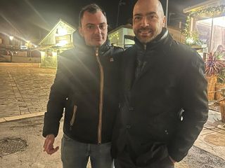 Martino insieme a Michel Delvecchio, uno dei migliori amici di Marco