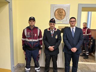 Il sindaco di Barasso con Palombella e Scuncia