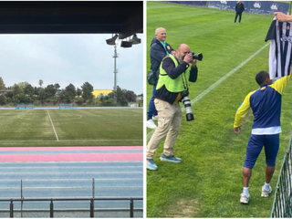 Varese sul campo del Celle Varazze (a sinistra) e Varesina contro il Chievo di Douglas Costa (a destra)