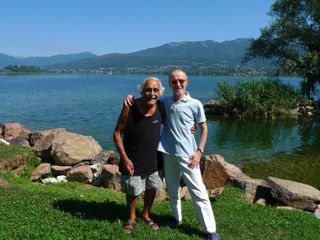 Il Negus con il nostro Mario Chiodetti