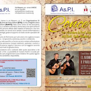 Sabato 26 novembre anche a Varese si celebra la Giornata nazionale Parkinson