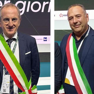 Da sinistra, i sindaci Antonelli e Colombo