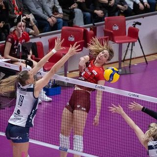 Una fase della partita tra Uyba e Milano (foto del match a cura di Fotografia Galbiati) Una fase della partita tra Uyba e Milano (foto del match a cura di Fotografia Galbiati)