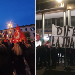 Presidio delle destre in centro: «Busto è nostra e ci appartiene». In piazza anche gli antifascisti Presidio delle destre in centro: «Busto è nostra e ci appartiene». In piazza anche gli antifascisti