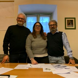 Nella foto da sinistra Albino Gentile, Michela Bortolotto e Christian Gambarelli