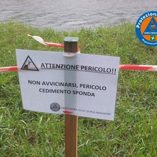 Una delle foto condivise dalla Protezione civile sui social