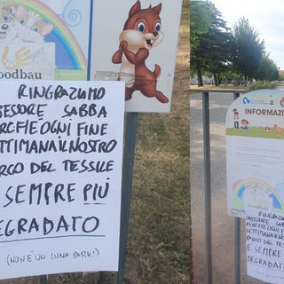 Feste al Tessile, cartello contro l’assessore Sabba: «Parco sempre più degradato»