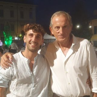 Marco Palamone (a sinistra) con il sindaco Emanuele Antonelli