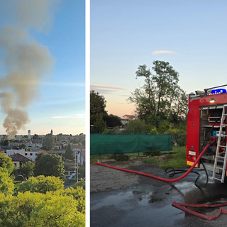 Incendio a Cerro Maggiore, a fuoco una baracca vicino alla piattaforma ecologica Incendio a Cerro Maggiore, a fuoco una baracca vicino alla piattaforma ecologica