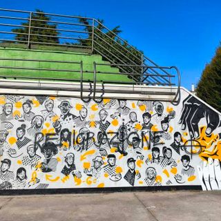 I murales danneggiati - foto dalla pagina Facebook