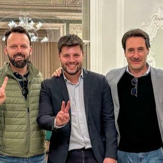 Da destra Licata, Marchesi e Iametti