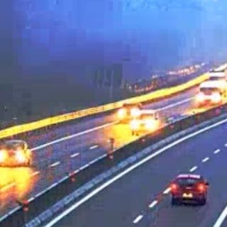 La A26 stamattina vista dalla webcam di Autostrade