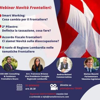 Frontalieri, martedì un webinar gratuito per scoprire tutte le ultime novità