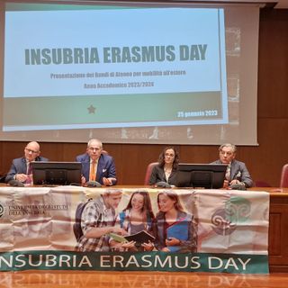Il Console generale di Lugano all'Erasmus Day dell'Insubria