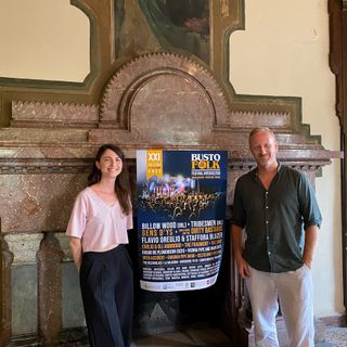 Il presidente di Gens d'Ys Umberto Crespi assieme a Roberta Farè