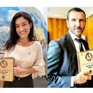 Camilla Buttà di Vector e Davide Tassi di Enav si aggiudicano l’SDG Pioneer Italy 2023