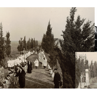 Immagini del &quot;nuovo&quot; cimitero nato 100 anni fa a Solbiate -cortesia del Comune