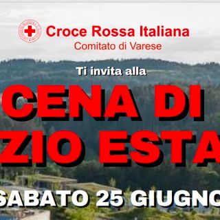 Croce Rossa: appuntamento con la “Cena di inizio estate” per una serata all’insegna della solidarietà