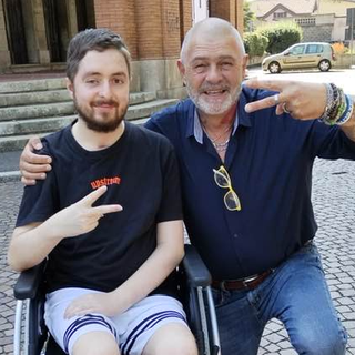 Enrico Puricelli con Nicolò Maja