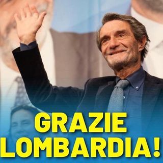 La foto postata sui social da Attilio Fontana per ringraziare gli elettori
