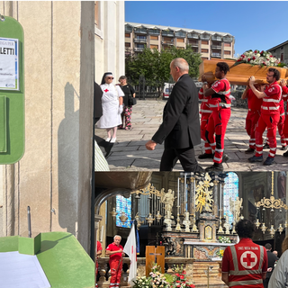 VIDEO. La Croce Rossa saluta il suo Ubi: «Chissà quanti amici hai già in Paradiso, restaci vicino»