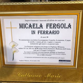 L’addio a Micaela: «Hai saputo coltivare un amore meraviglioso. Non ci sono parole per una morte così ingiusta»