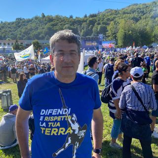 VIDEO E FOTO. La Lega varesina: «Noi carichi dell'energia di Pontida». E il ministro Giorgetti: «Ci vuole coraggio per avere equilibrio»