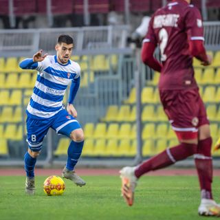 Tommaso Brignoli, autore del secondo gol, nella foto di Marco Giussani