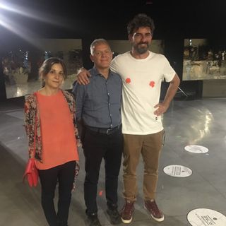 Da destra Daniele Sigalot, Luciano Bolzoni e Chiara Alberghina