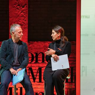La presentazione del Salone con la presidente Maria Porro e Linus - foto per cortesia del Salone, Andrea Mariani