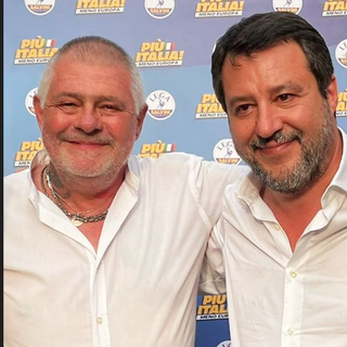 La foto con Puricelli pubblicata da Salvini
