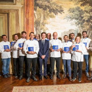 Enrico Derflingher e i cuochi Euro Toques esaltano il gorgonzola