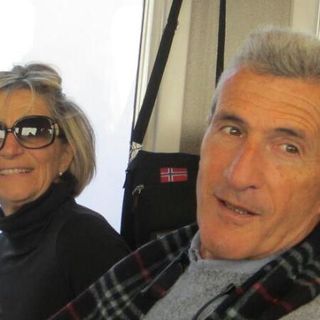 Luigi Manueli insieme a sua moglie, che ci ha fatto avere le splendide foto storiche che trovate nella galleria