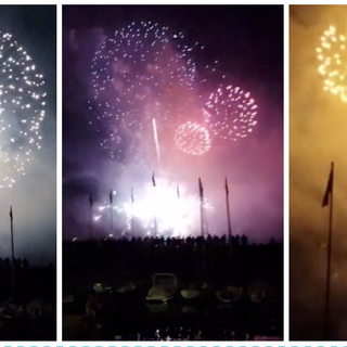 VIDEO. Ferragosto Lavenese, la magia dei "fuochi" incanta il lago Maggiore