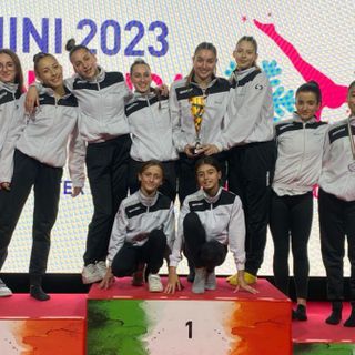 Le ragazze della Nuova Ginfit sul podio di Rimini