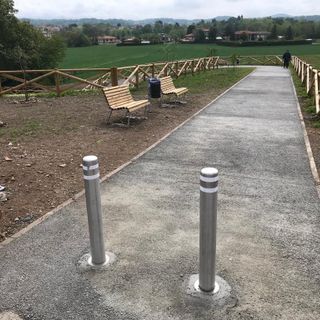 Il nuovo tratto di pista ciclabile aperto ad Arcisate
