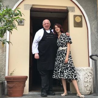 Venanzio Pedrinelli con la figlia Alice