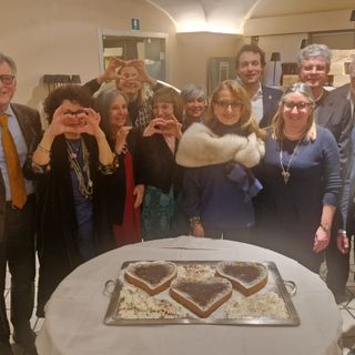 Festeggiamenti per la Giobia tenuti ieri sera al ristorante Vecchia Riva