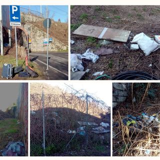 Varese, in via Cimone incuria e maleducazione: lungo la ferrovia una discarica a cielo aperto