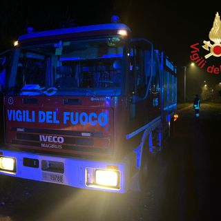 I vigili del fuoco sul posto I vigili del fuoco sul posto