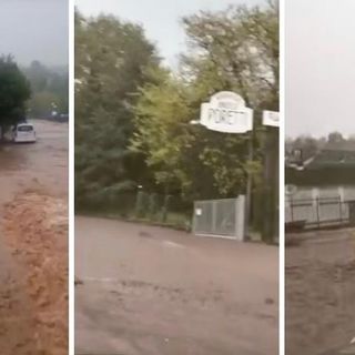 Tre immagini di quanto accaduto ieri a Olona