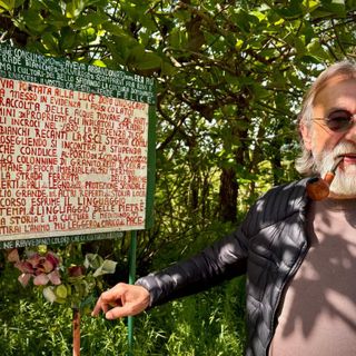Modesto Verderio Cicerone d'eccezione in Via del Gaggio