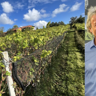 A sinistra Fabio Cazzani, presidente dell'Associazione Vini Varesini