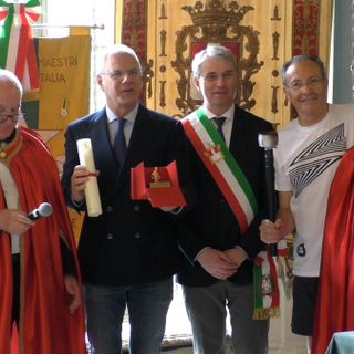 Roberto Pacchetti e la Girometta d'Oro ricevuta ieri
