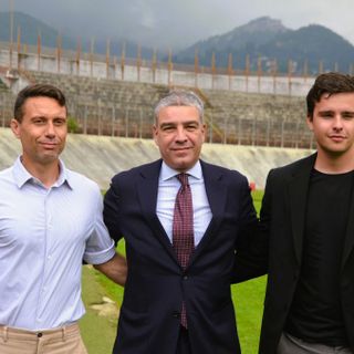 Il ds Battaglino, il presidente Girardi e Giovanni Rosati