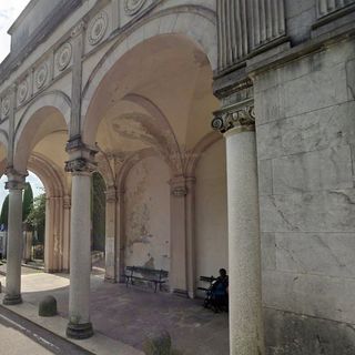 L'ingresso del Cimitero Monumentale di Giubiano